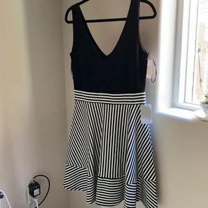Felicity and coco black and white sleeveless dress